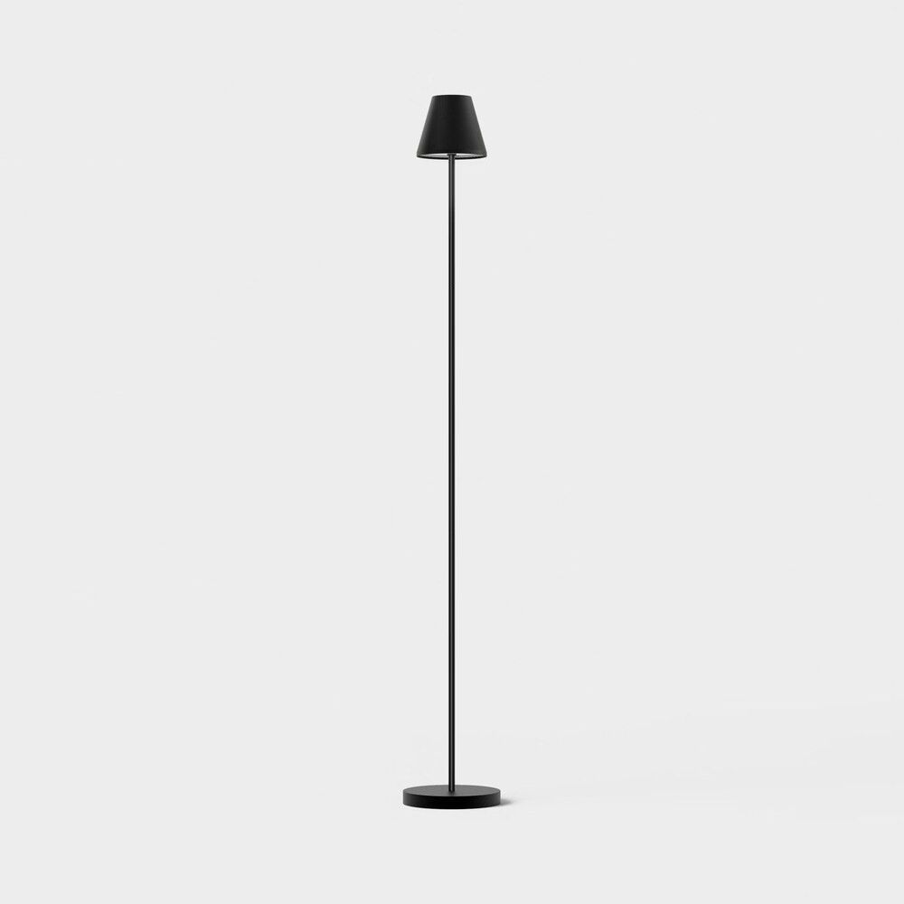 Room Essentials Portable Floor Lamp Black w/ LED Bulb New